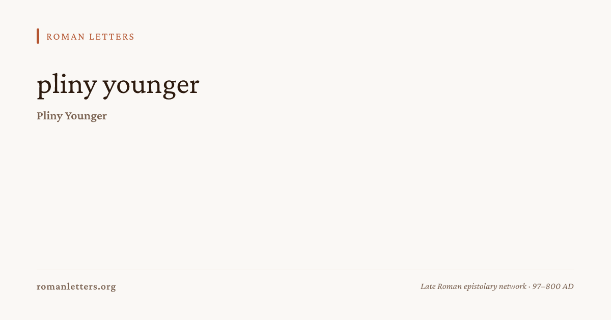 Pliny the Younger to Paternus (~100 AD) | Roman Letters